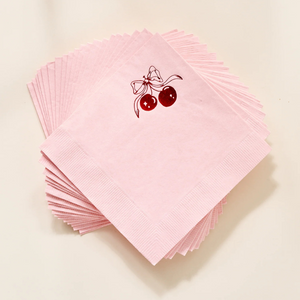 Red Cherries Cocktail Napkins (set of 20)