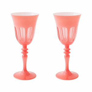 Rialto Wine Glass (Salmon) set of 2