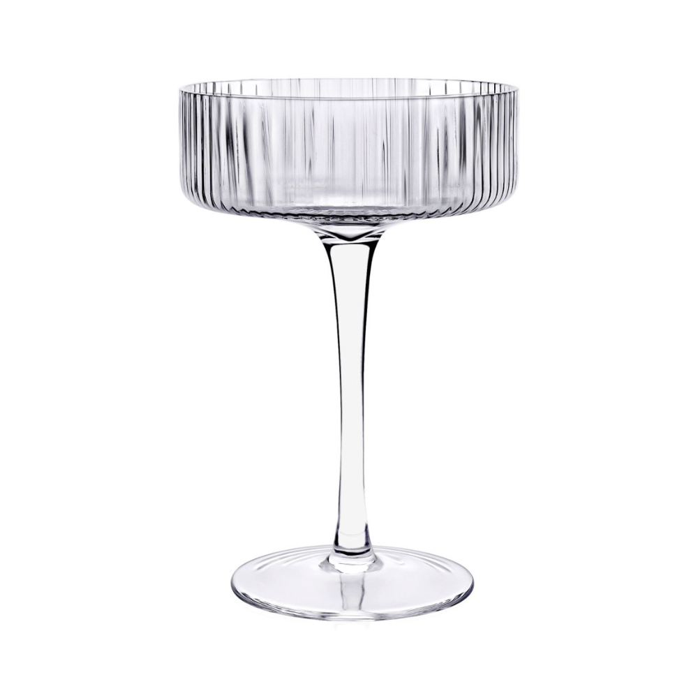 Ribbed Clear Coupes (set of 4)