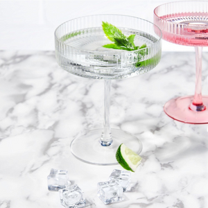 Ribbed Clear Coupes (set of 4)