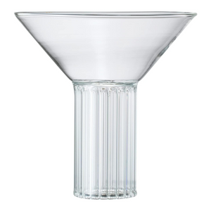 Ribbed Stem Martini Glasses (set of 2)