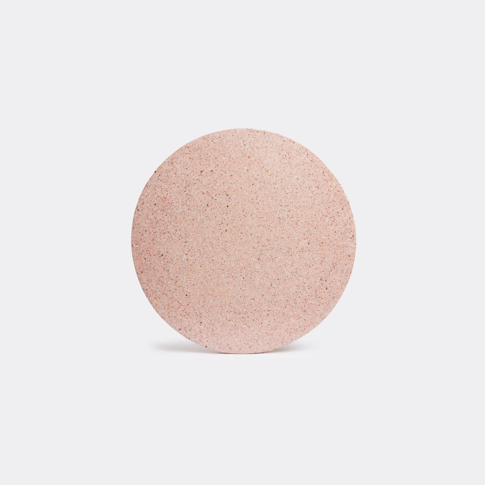 Round Pink Terrazzo Tray