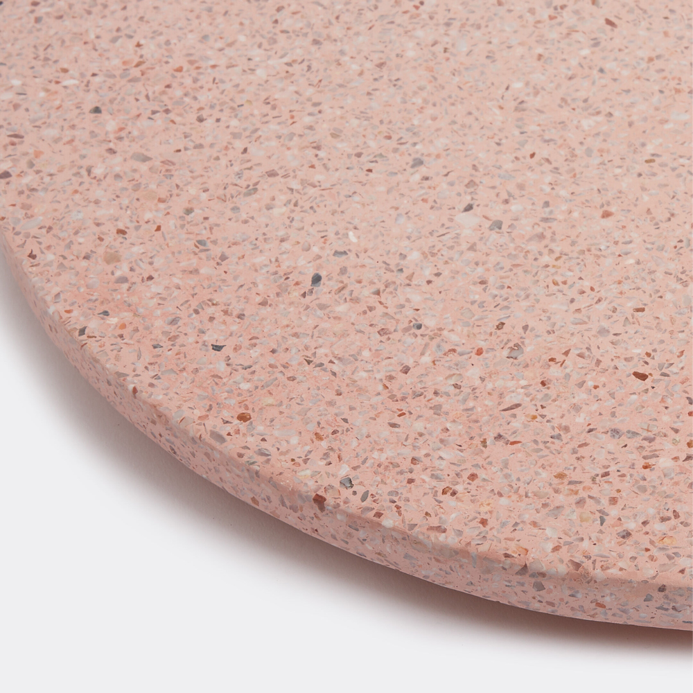 Round Pink Terrazzo Tray