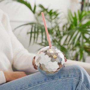 Silver Disco Ball Tumbler