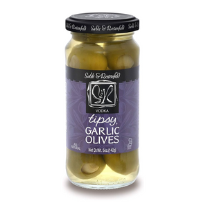 Tipsy Garlic Olives