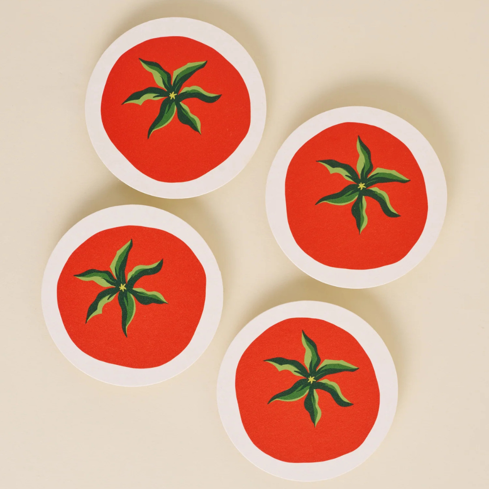 Tomato Coasters (set of 4)