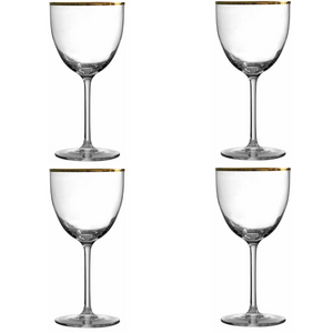 Urban Bar Gold Rim Nick & Nora Glass (set of 4)