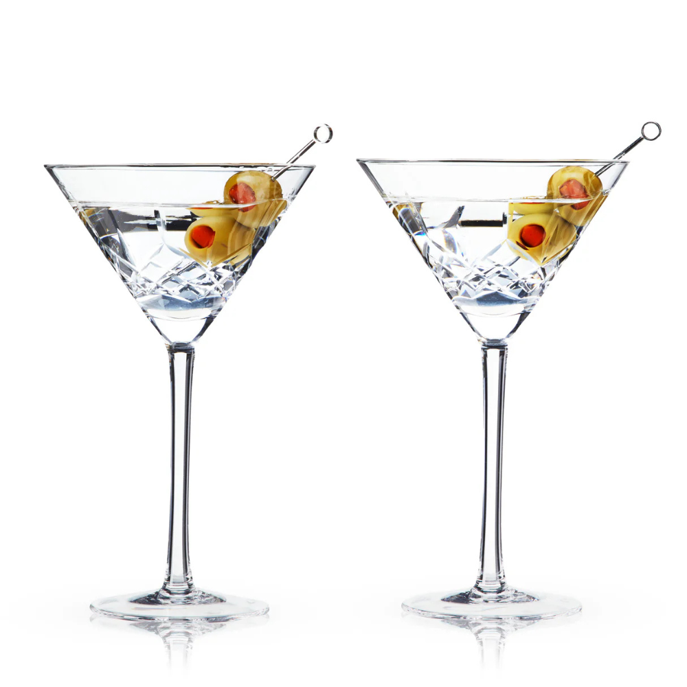 Viski Admiral Crystal Martini Glasses (set of 2)