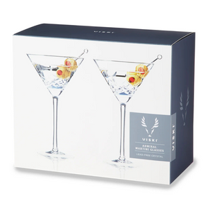 Viski Admiral Crystal Martini Glasses (set of 2)