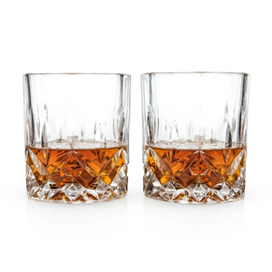 Viski Admiral Cut Crystal Tumblers (set of 2)