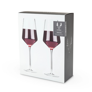 Viski Crystal Bordeaux Glasses (set of 2)