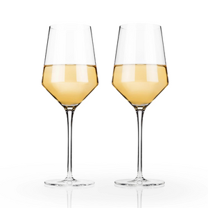 Viski Crystal Chardonnay Glasses (set of 2)