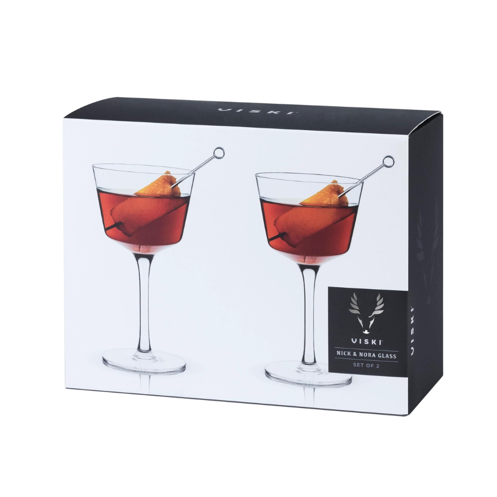 Viski Raye Nick & Nora Glasses (set of 2) packaging