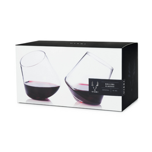 Viski Raye Rolling Glasses (set of 2) package