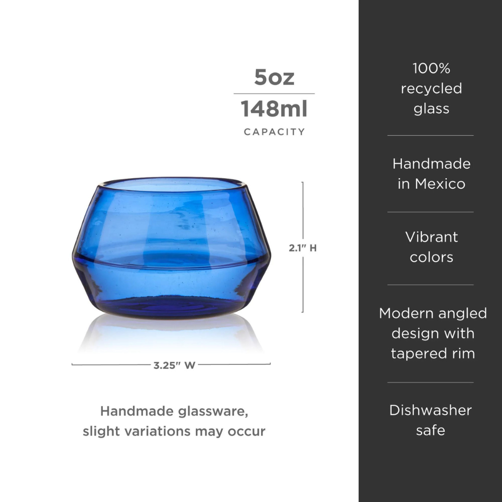 Viski Tequila Copita Glass (Blue)