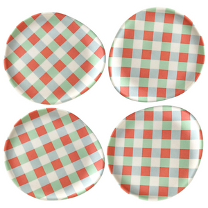 Xenia Taler Gingham Coasters (Set of 4)