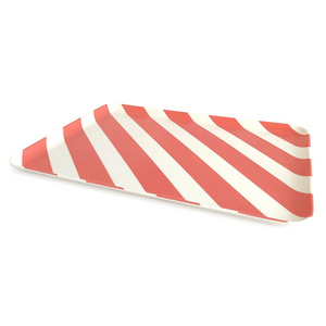 Xenia Taler Large Tray (Coral Stripe)