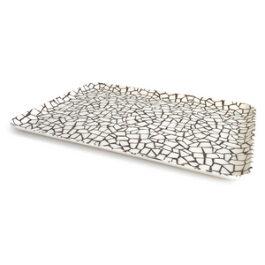 Xenia Taler Large Tray (Crackle Brown)