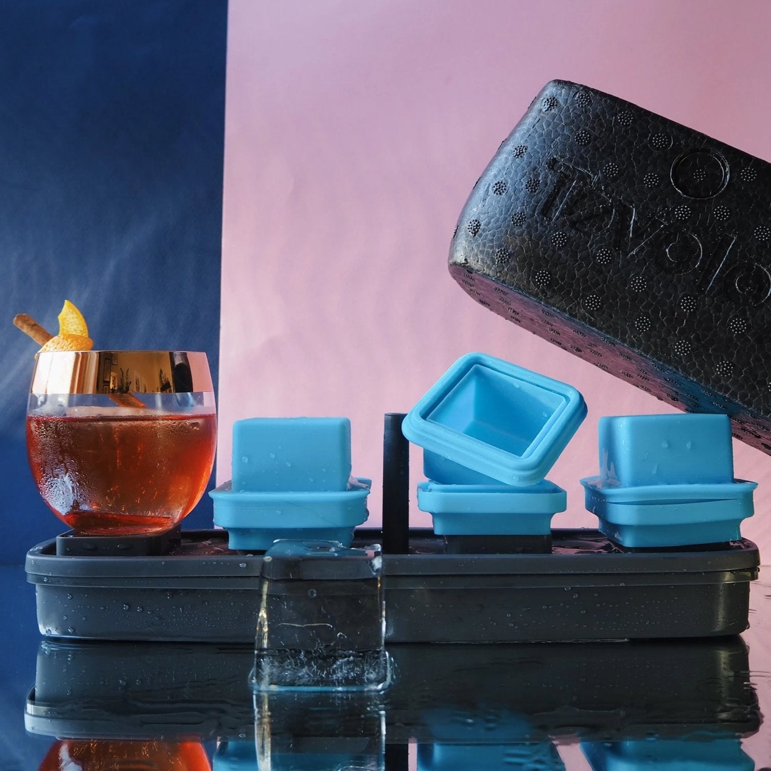 Tovolo King Cube Ice Cube Tray - Grey is the New Black