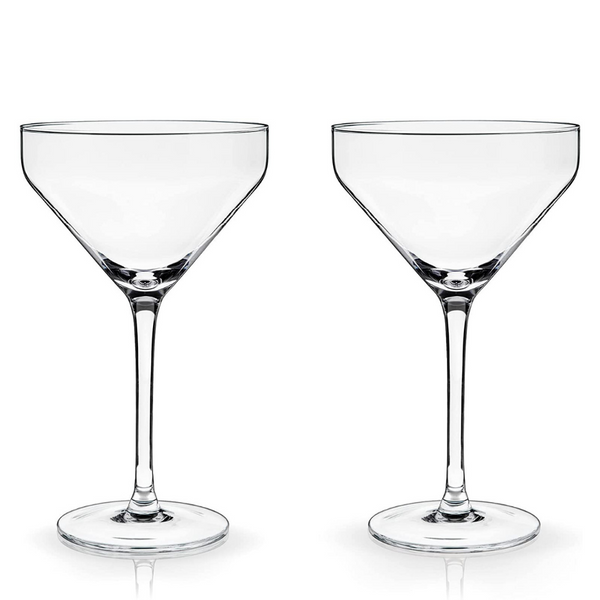 Martini Glasses  Black Swan - set of 2 - Basik Spaces